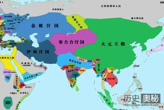 蒙古帝国分裂出来的四大汗国，是哪四大汗国？